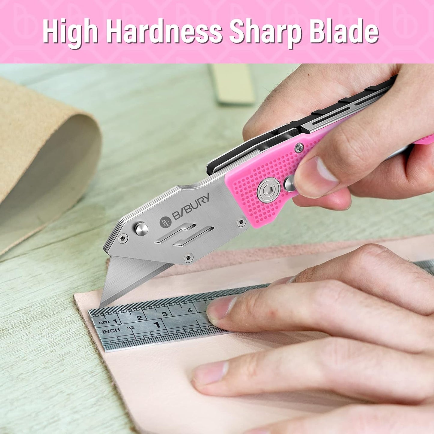 BIBURY Pink Utility Knife