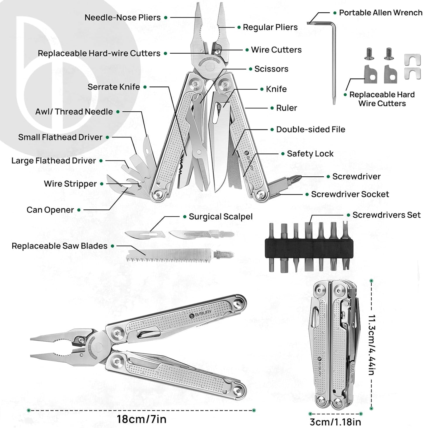 BIBURY Multitools Pliers Pro BI2049