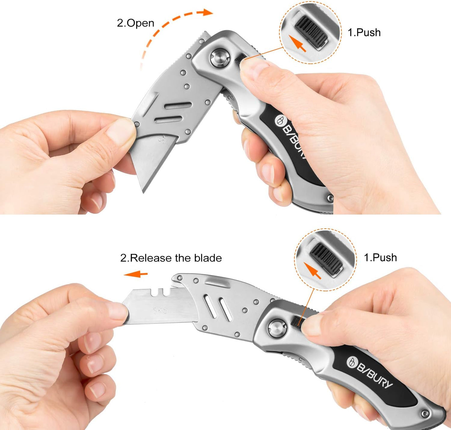 BIBURY Cutter Knife, Sandblasting Version