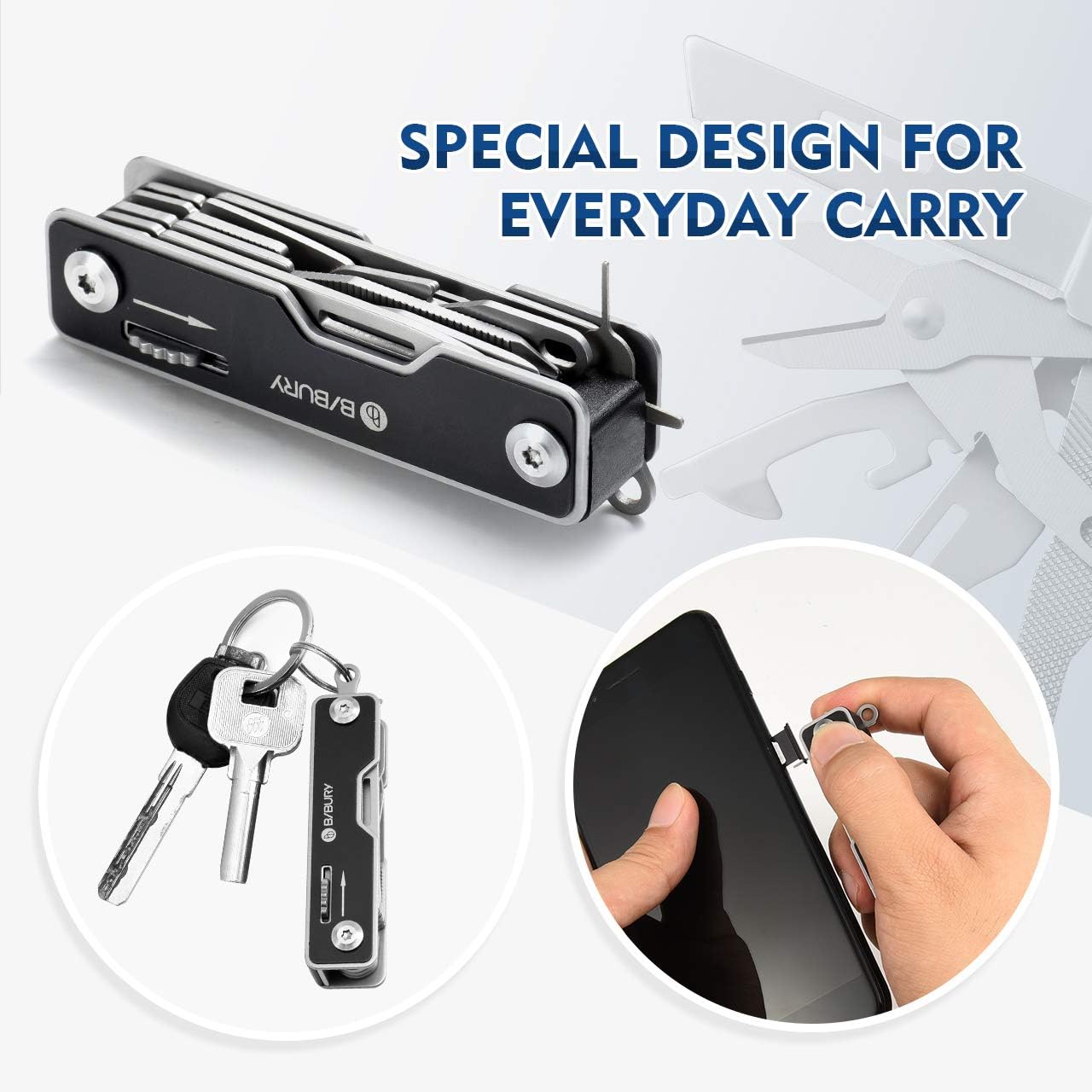 EDC Multitool, 10 in 1 Pocket Size EDC