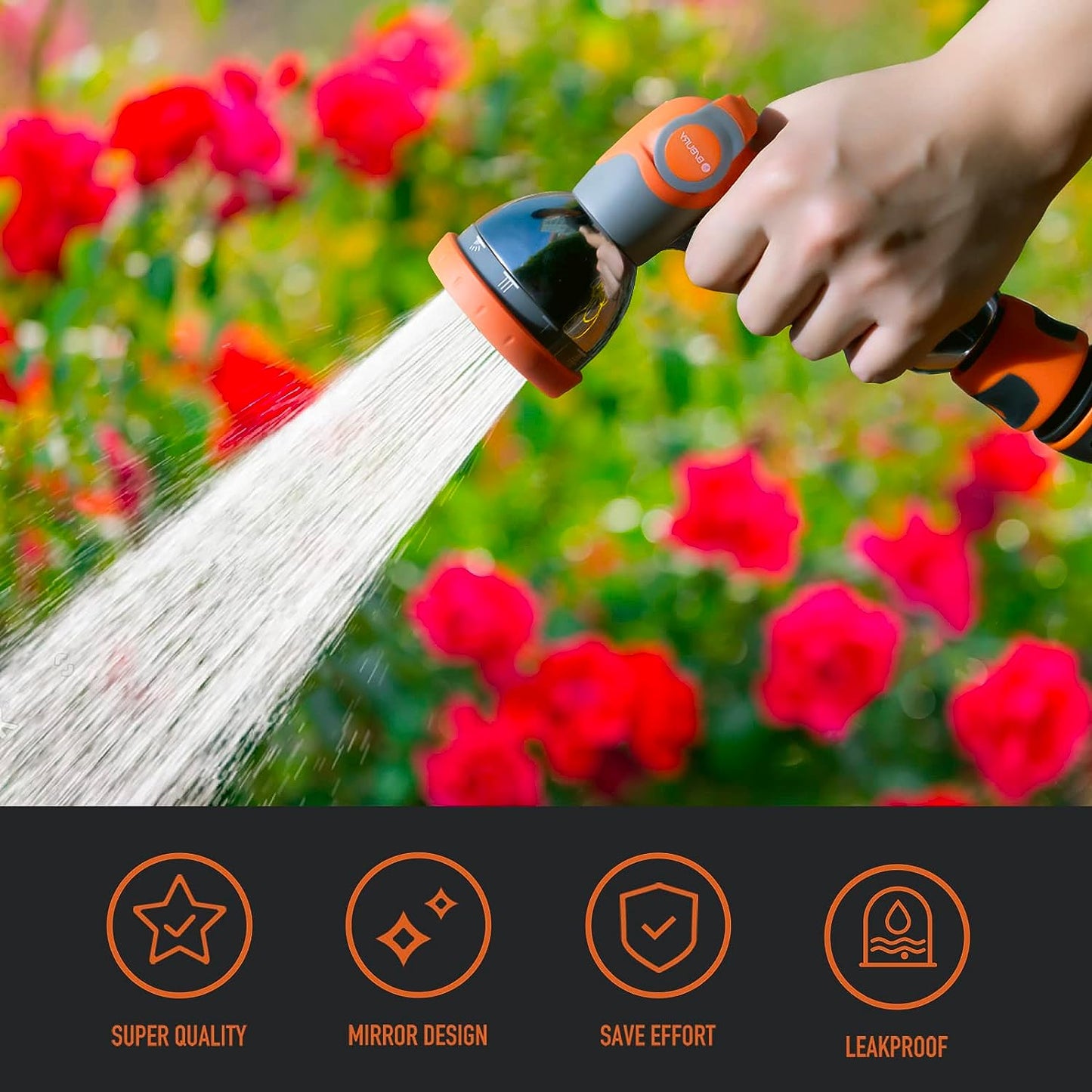 BIBURY Hand Sprayer with 10 Spray Patterns