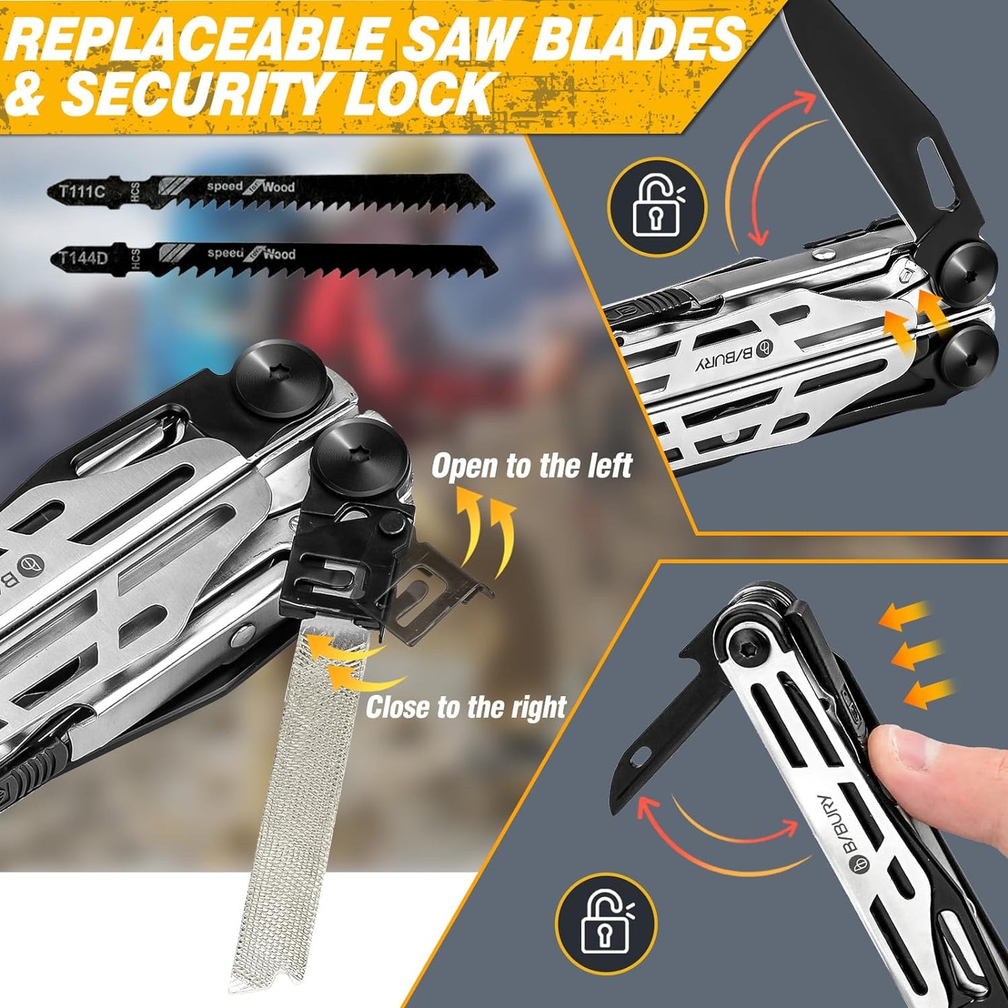 BIBURY 31 in 1 Multitool Pliers