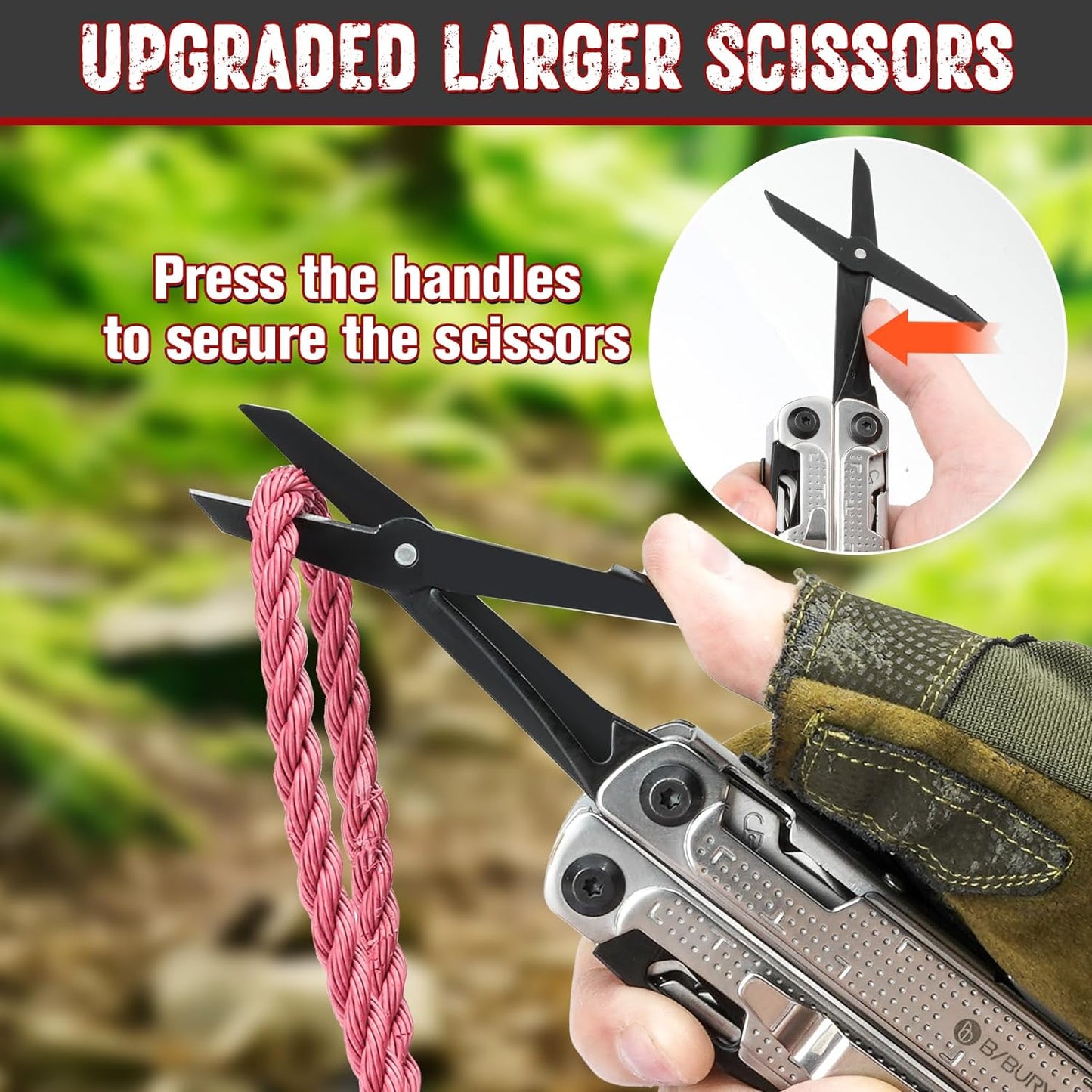 BI2048B,BIBURY Multitool Pliers Stainless Steel Multi Tool