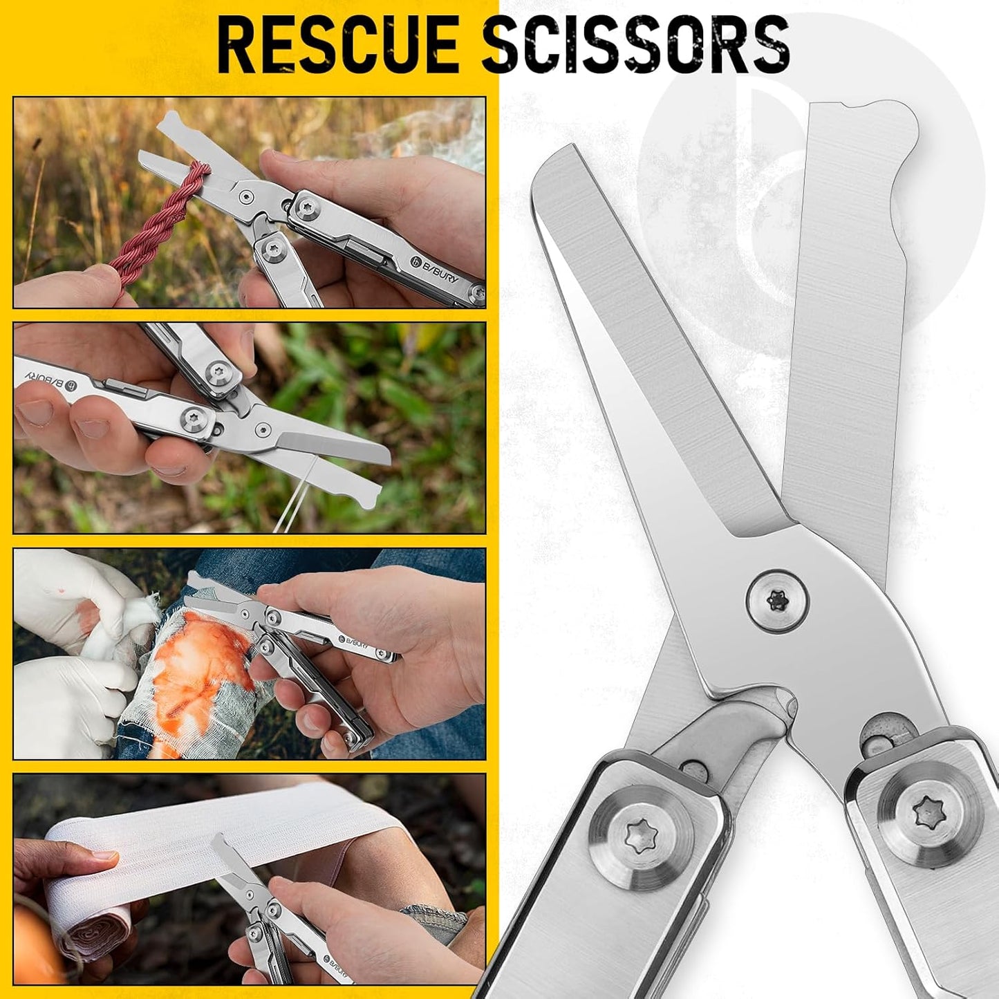 BIBURY Keychain Mini Multitool BI2052A