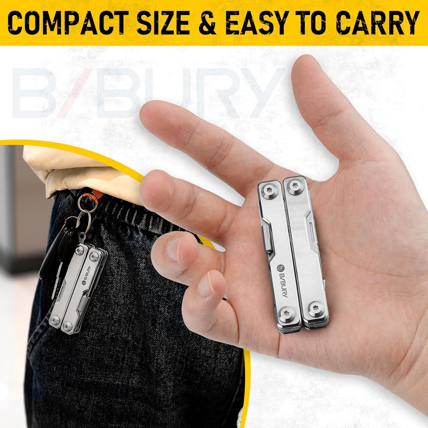 BIBURY Keychain Mini Multitool BI2052A
