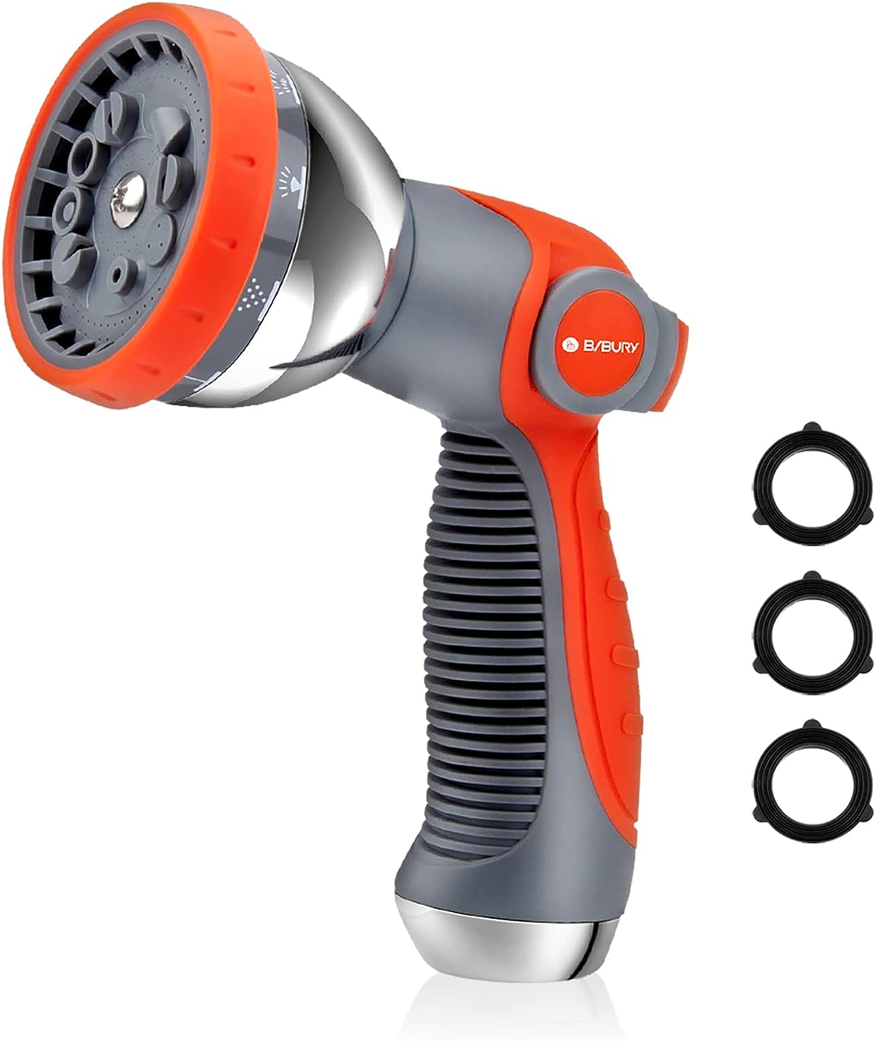 garden hose hand sprayer BIBURY Hand Sprayer with 10 Spray Patterns