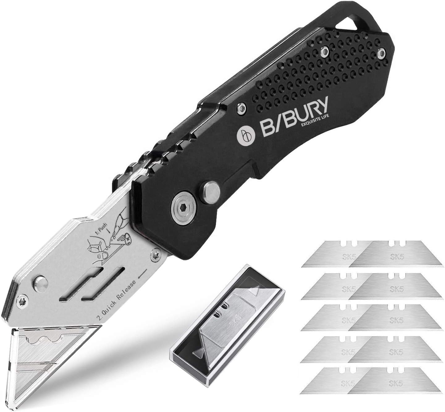 BIBURY Upgraded Version Heavy Duty Box Cutter