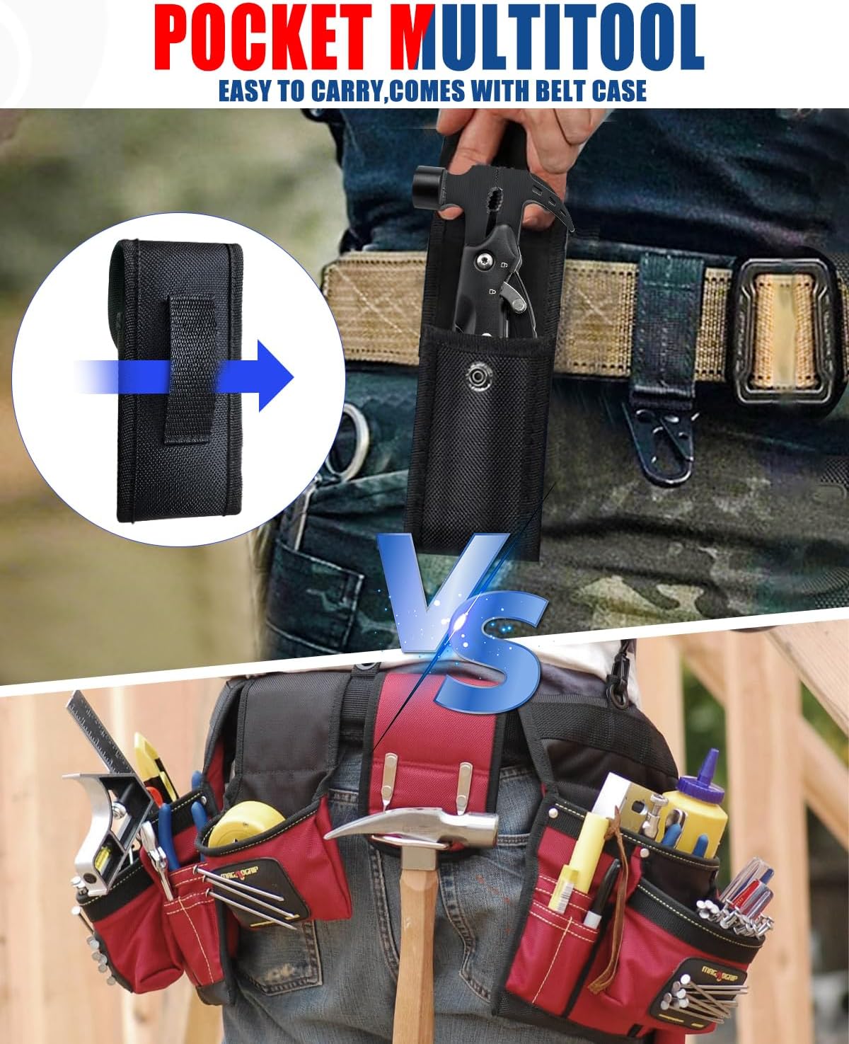 BIBURY 12 in 1 Hammer Multitool Camping Tool