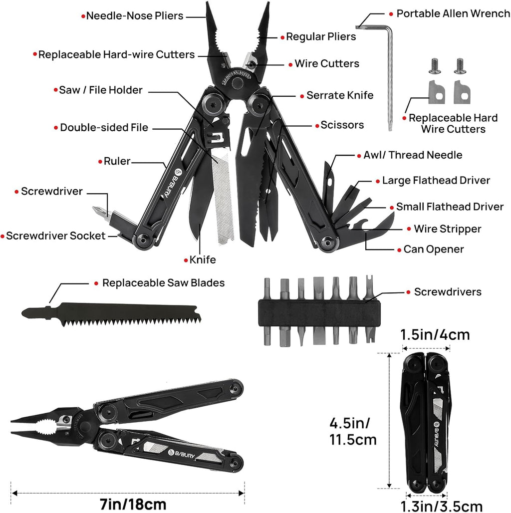 BIBURY 2045AB Stainless Steel Multitool