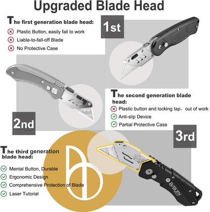 BIBURY Upgraded Version Heavy Duty Box Cutter