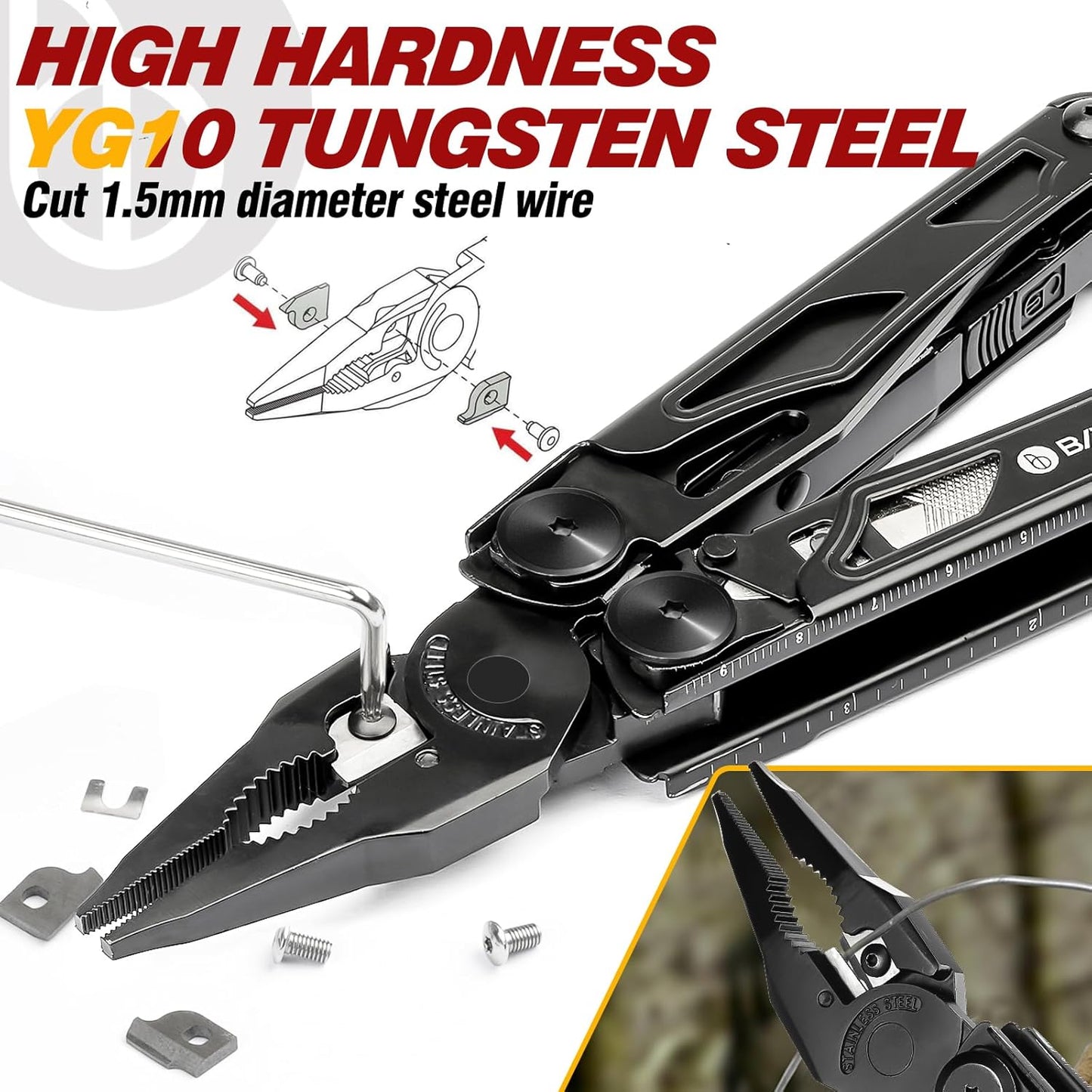 BIBURY 2045AB Stainless Steel Multitool