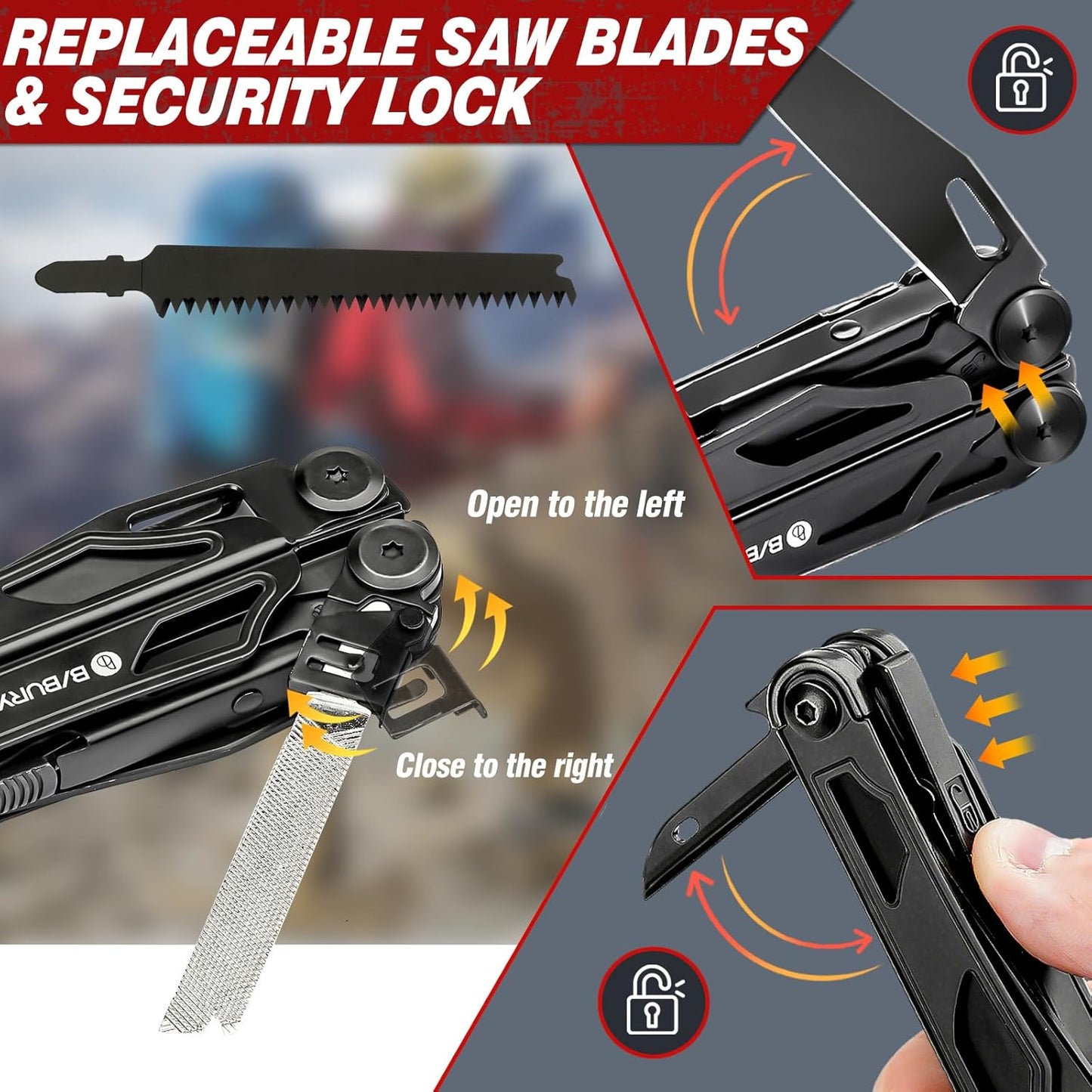 BIBURY 2045AB Stainless Steel Multitool