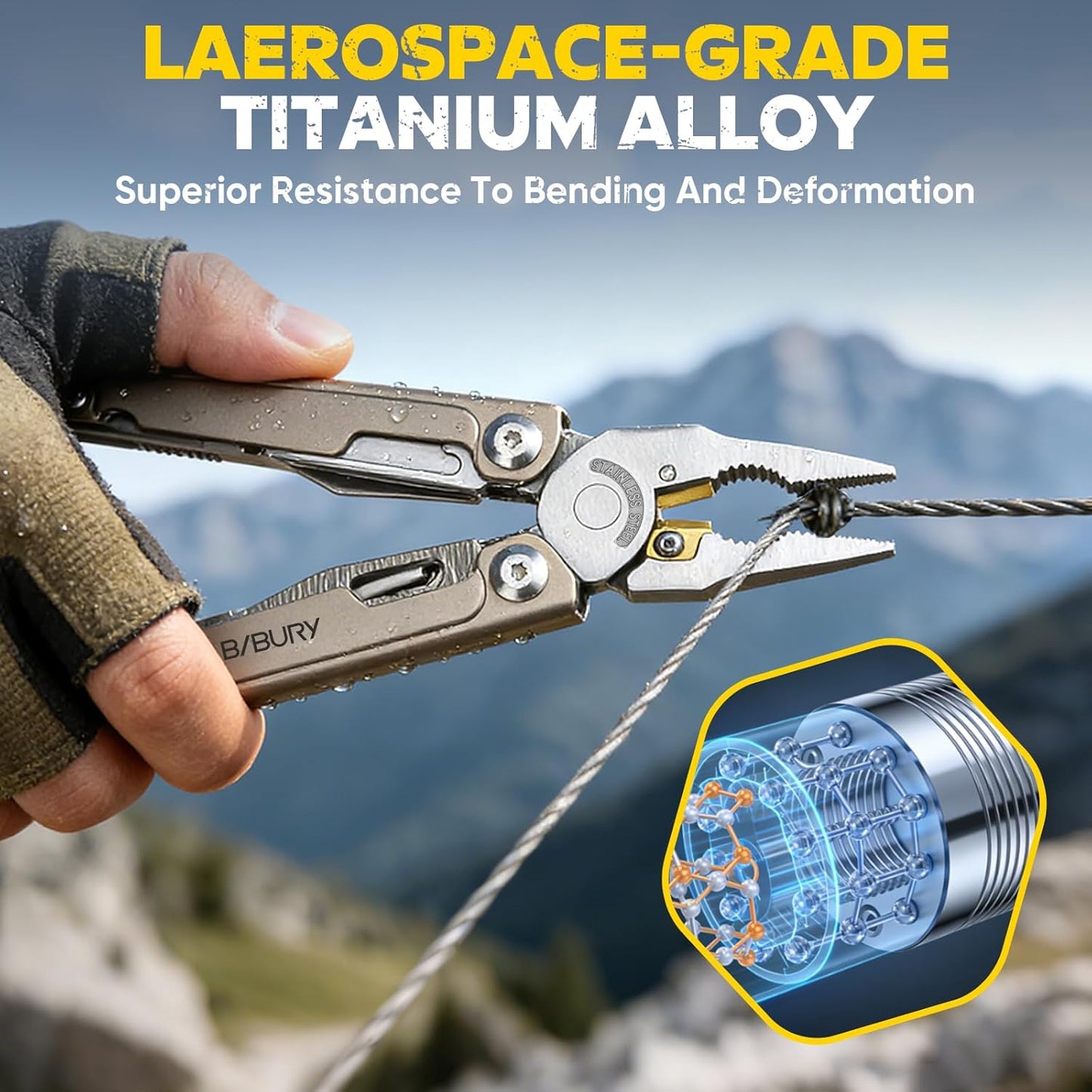 BIBURY Titanium Alloy Multitool BI2049TI