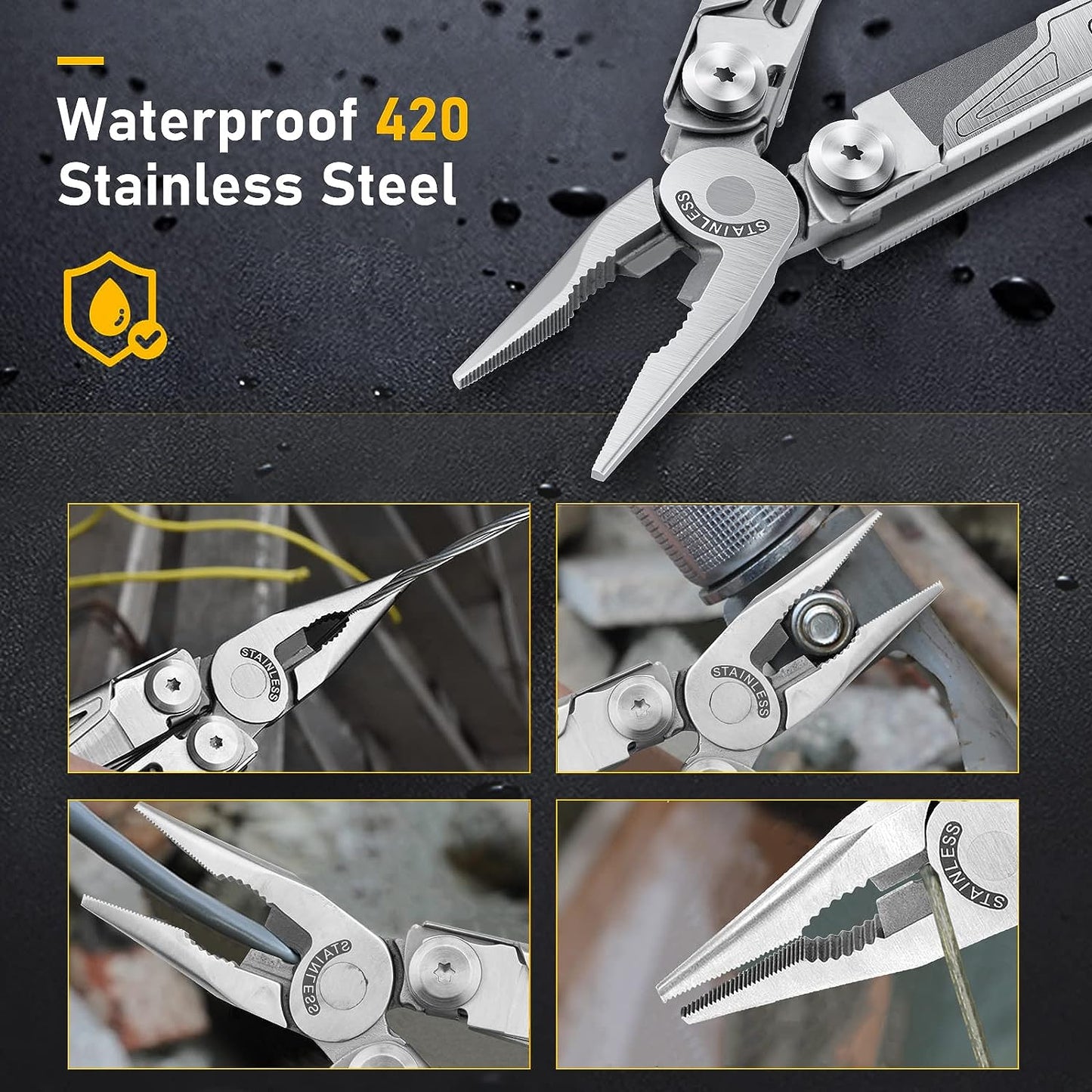 BIBURY 19-in-1 Stainless Steel Multi Tool