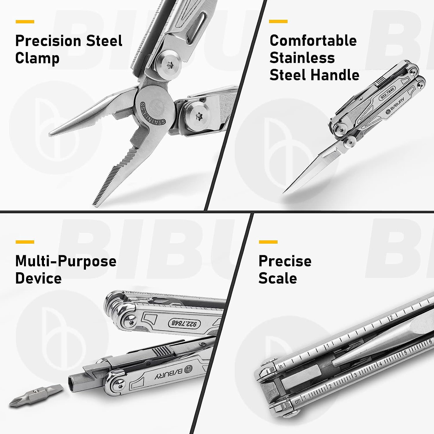 BIBURY  2038A(19-in-1) Stainless Steel Multi Tool