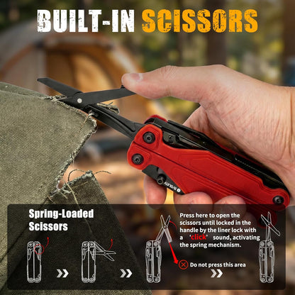 BIBURY Lightweight G10 Handle Multitool Pliers -BI2048R