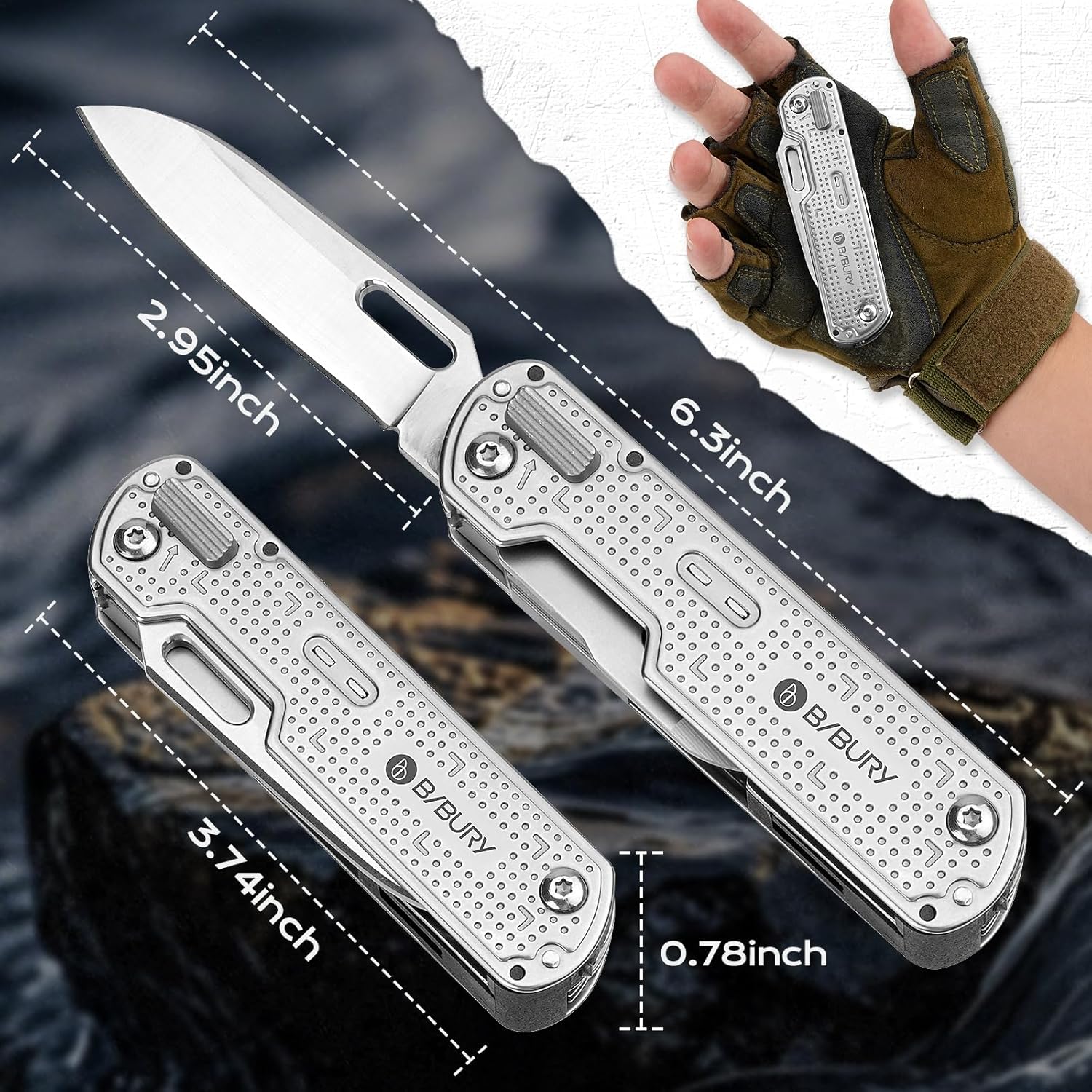 BIBURY Multitool Pocket Knife BI2056