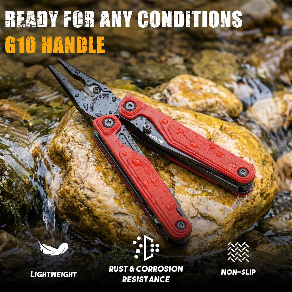 BIBURY Lightweight G10 Handle Multitool Pliers -BI2048R