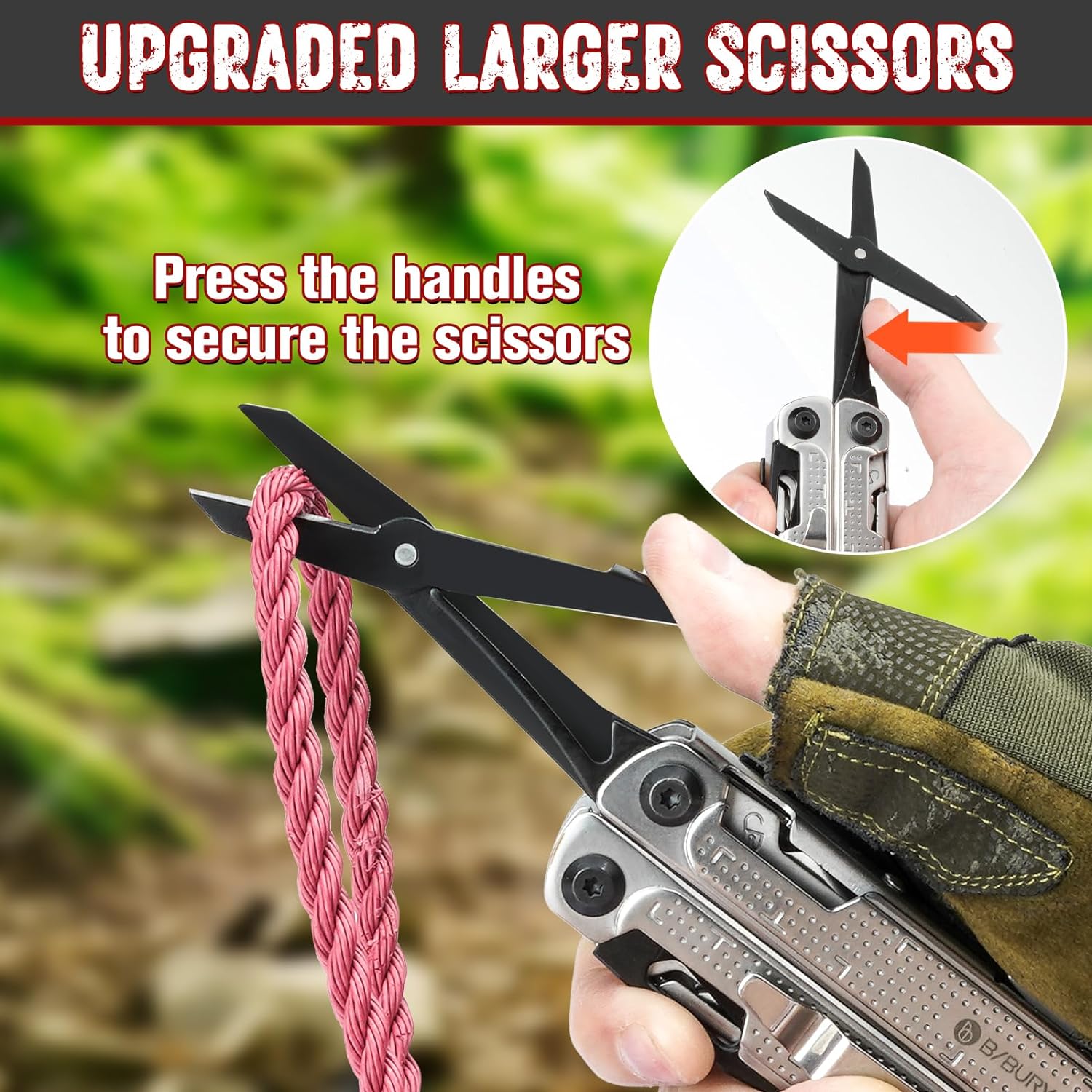 BI2048B,BIBURY Multitool Pliers Stainless Steel Multi Tool