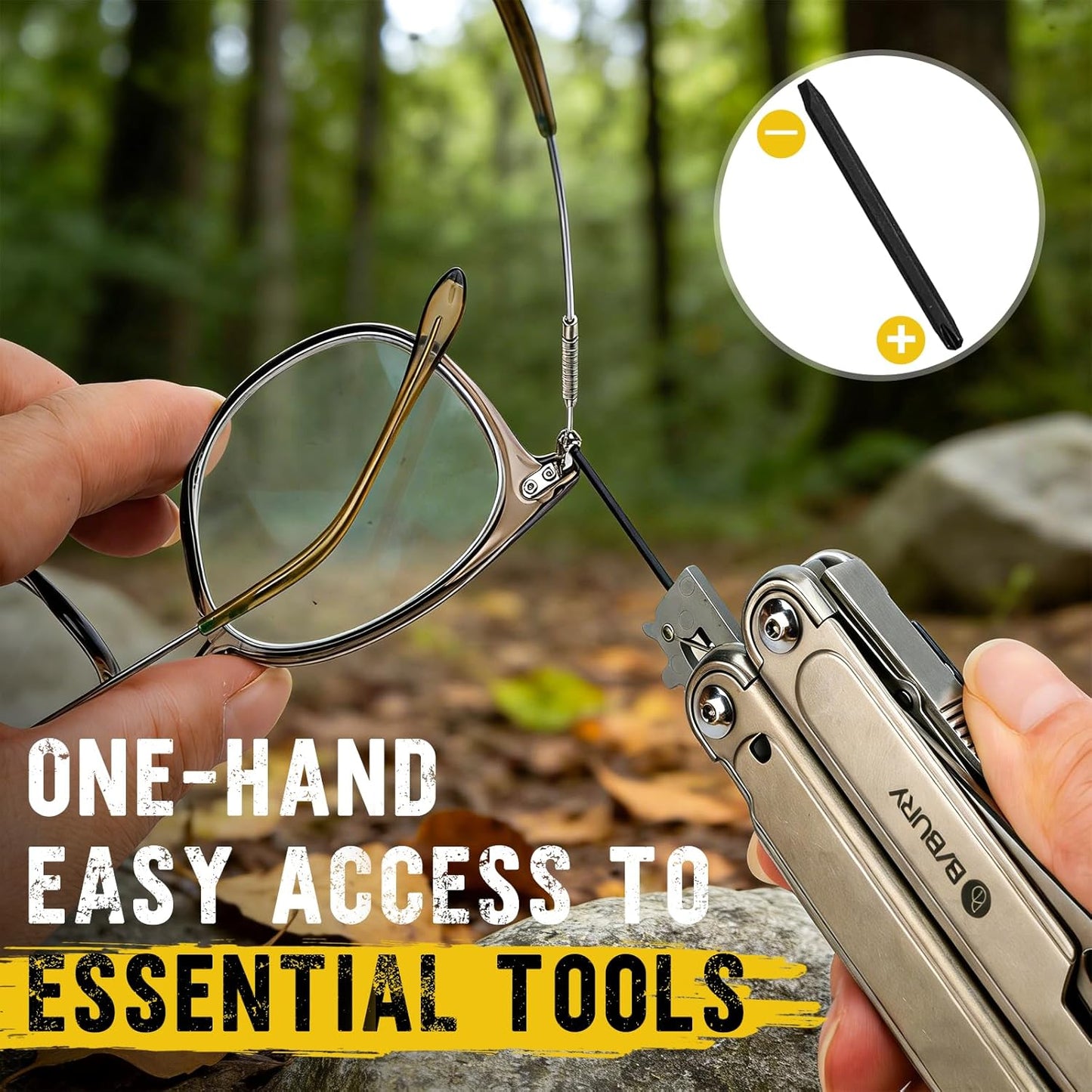 BIBURY Multitool 24 in 1 Titanium- 2048DT