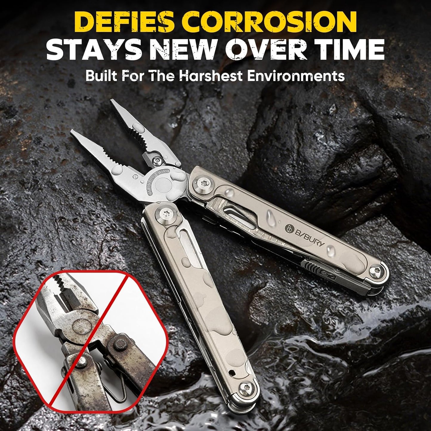BIBURY Titanium Alloy Multitool BI2049TI
