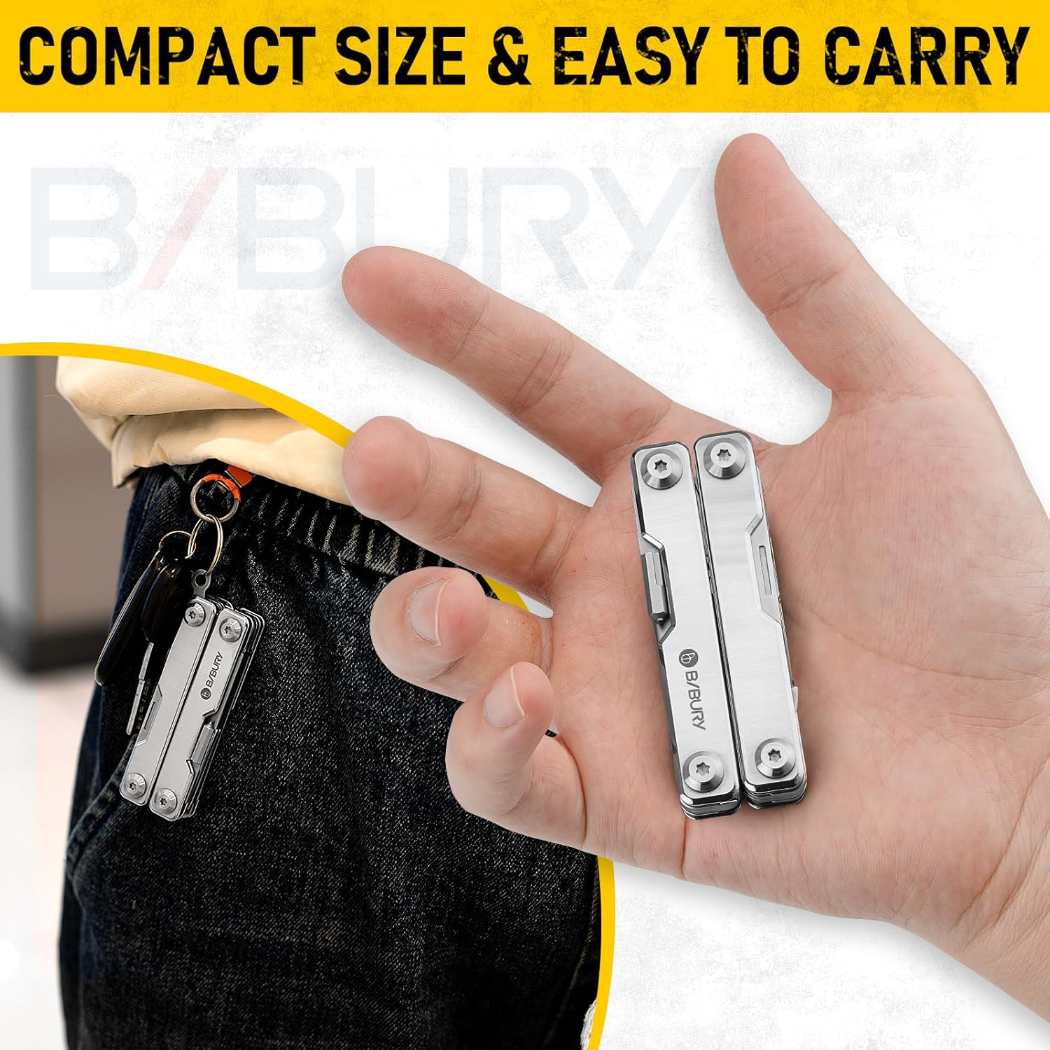 BIBURY Keychain Mini Multitool BI2052A