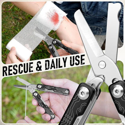 BIBURY BI2062B Mini Keychain Multitool Scissors