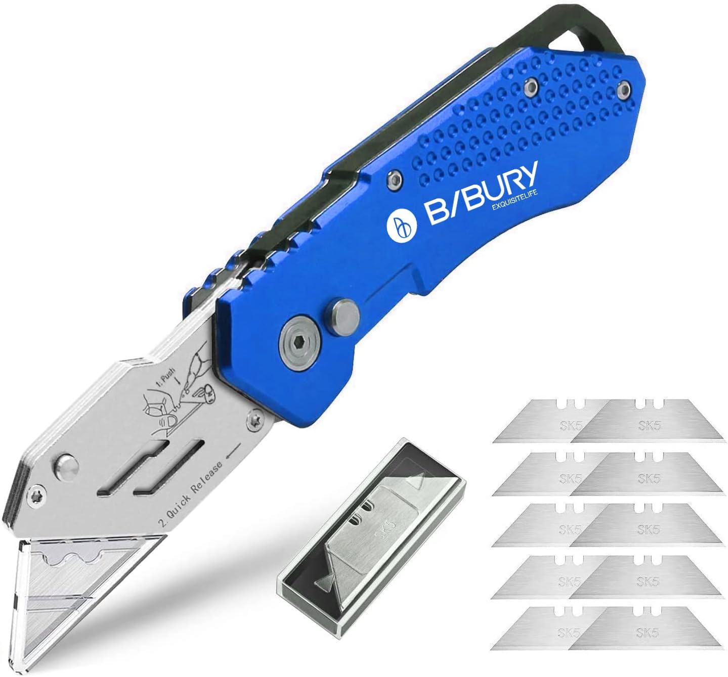 BIBURY Upgraded Version Heavy Duty Box Cutter