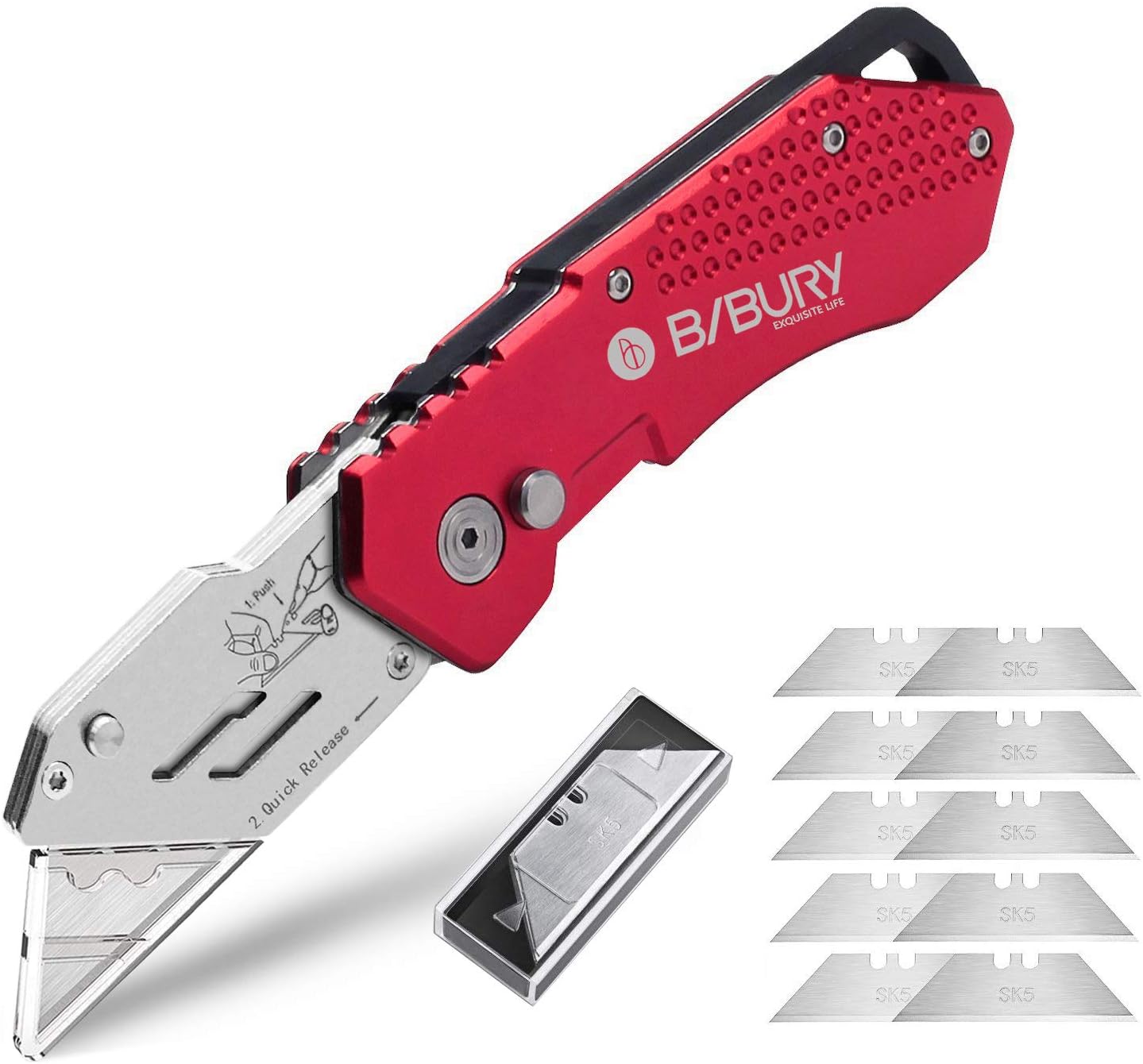 BIBURY Upgraded Version Heavy Duty Box Cutter